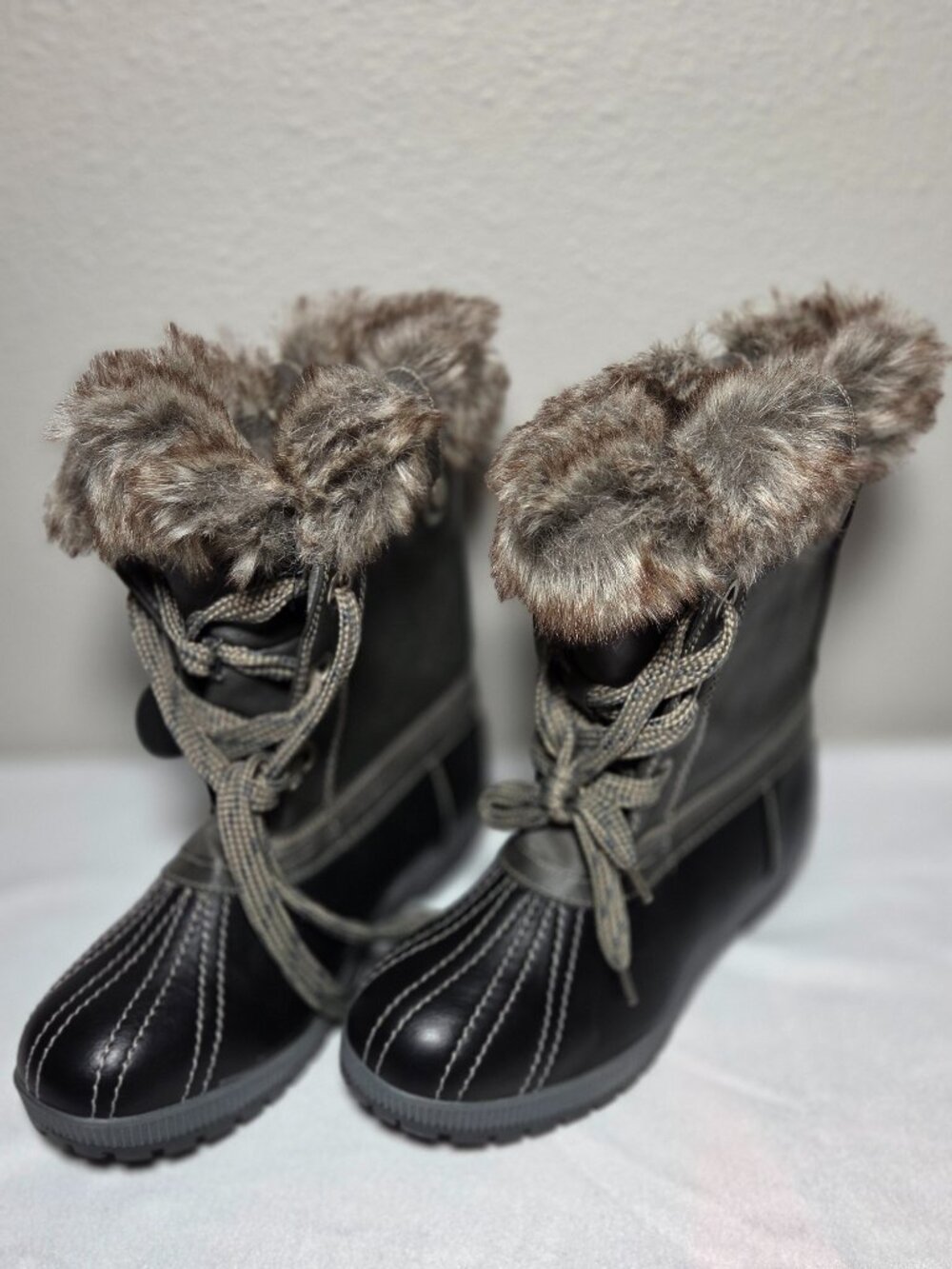 Womens London Fog Milly Water Resistant Duck/Snow Mid-Calf Boots Size 11